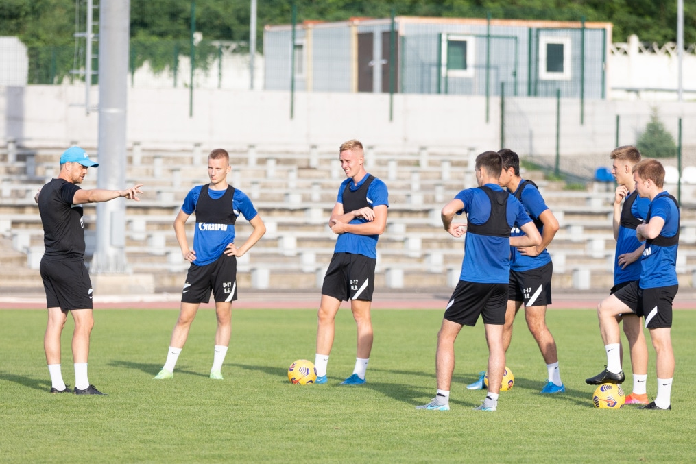 «Газпром» — тренировочные сборы «Зенита»-м в в Ставропольском крае: 4 июля, вечерняя тренировка