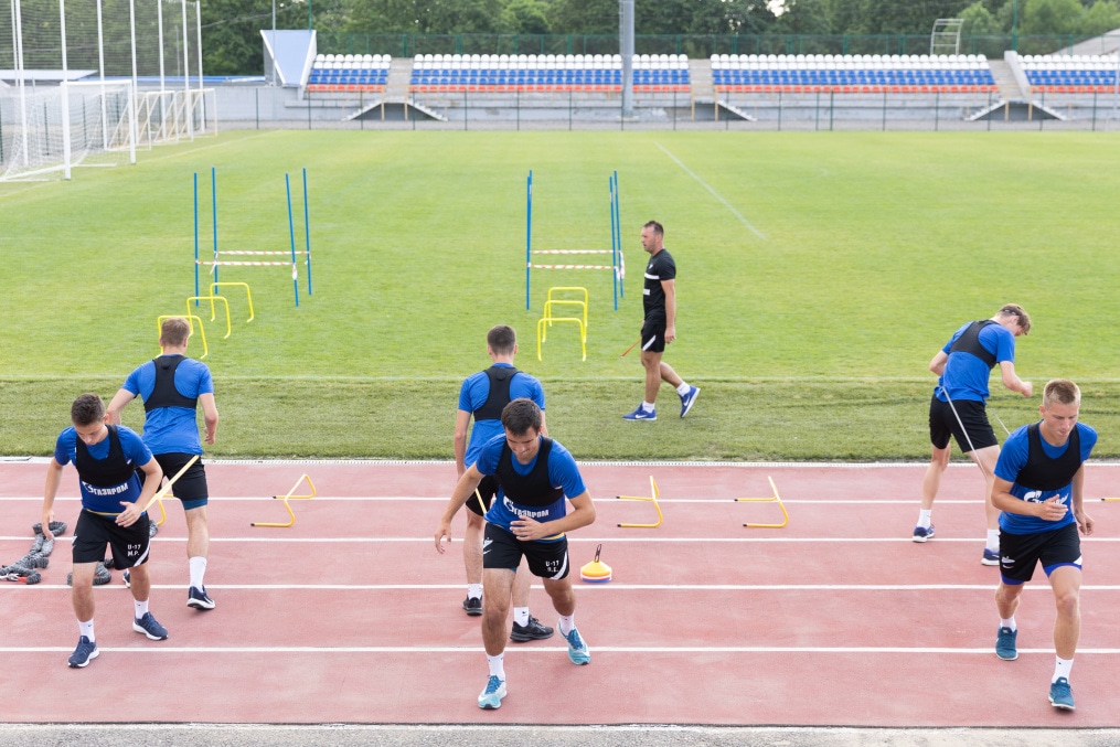 «Газпром» — тренировочные сборы «Зенита»-м в в Ставропольском крае: 4 июля, вечерняя тренировка