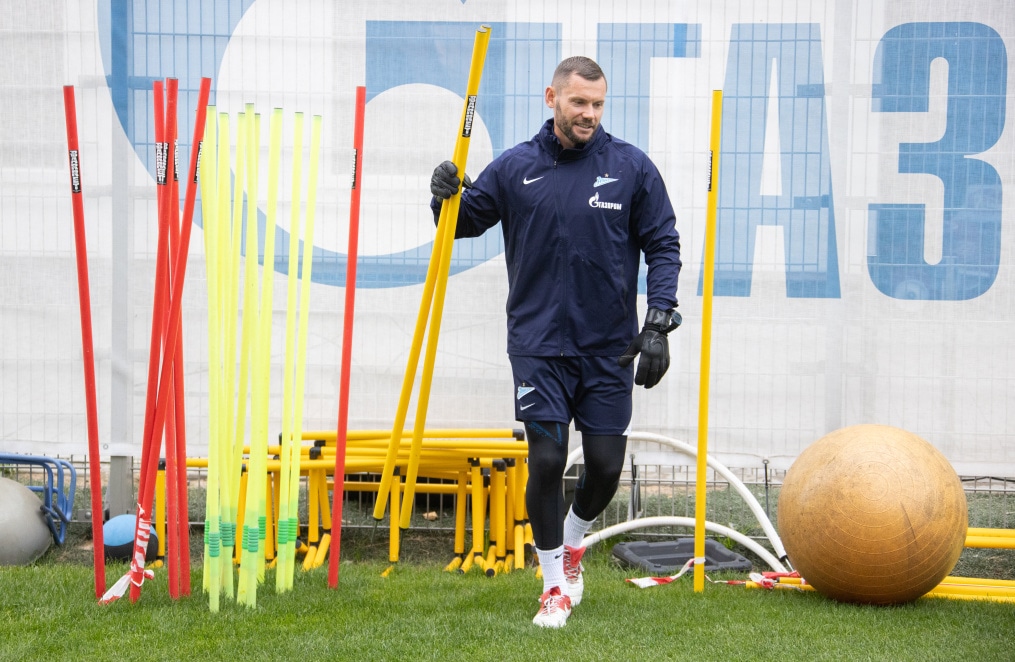 Тренировка «Зенита» перед матчем с ЦСКА