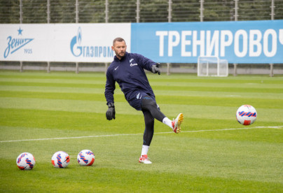Тренировка «Зенита» перед матчем с ЦСКА