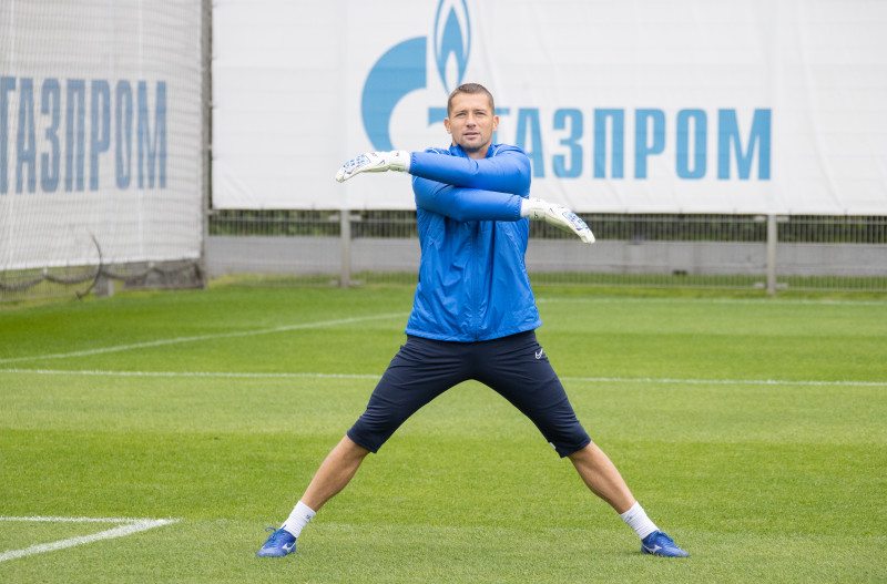 Тренировка «Зенита» перед матчем с ЦСКА