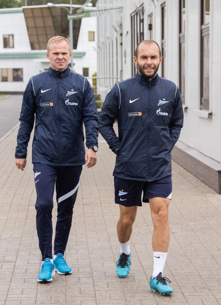 Тренировка «Зенита» перед матчем с ЦСКА