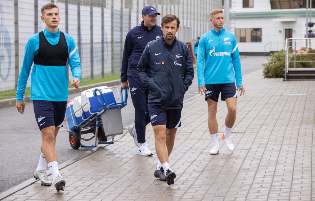 Тренировка «Зенита» перед матчем с ЦСКА
