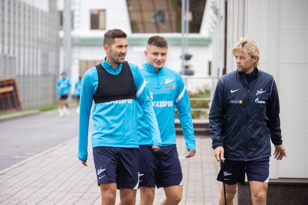 Тренировка «Зенита» перед матчем с ЦСКА