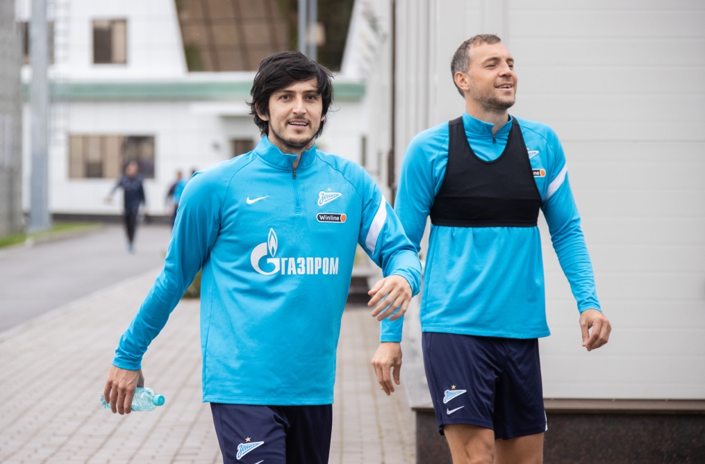 Тренировка «Зенита» перед матчем с ЦСКА