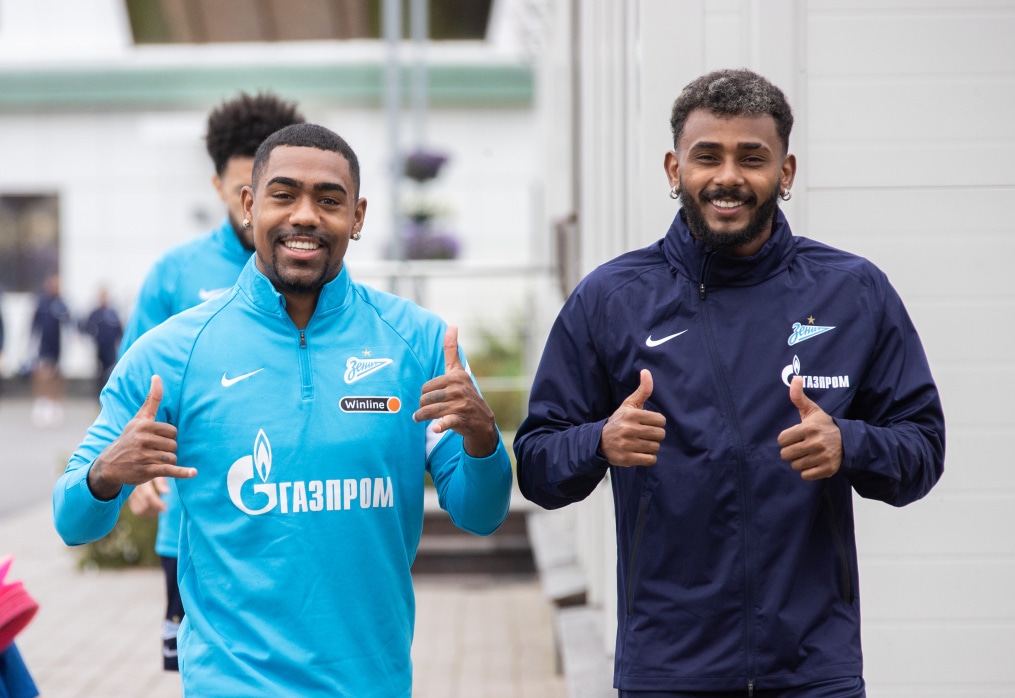 Тренировка «Зенита» перед матчем с ЦСКА