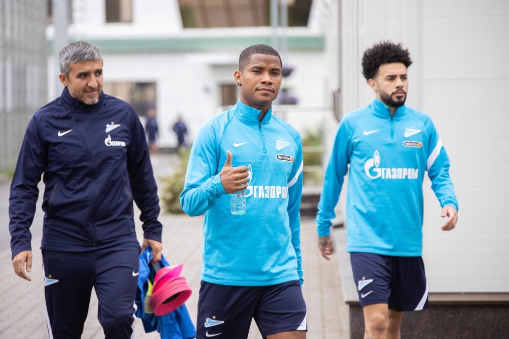 Тренировка «Зенита» перед матчем с ЦСКА