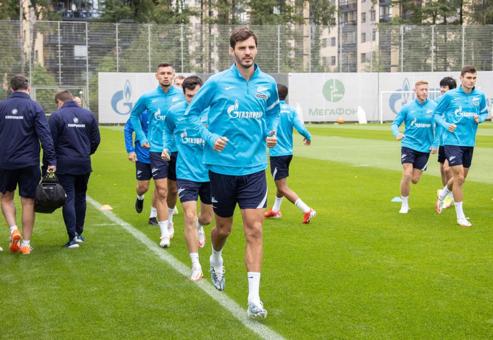 Тренировка «Зенита» перед матчем с ЦСКА