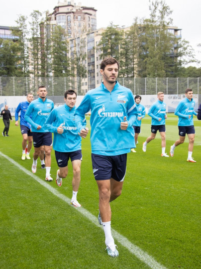 Тренировка «Зенита» перед матчем с ЦСКА