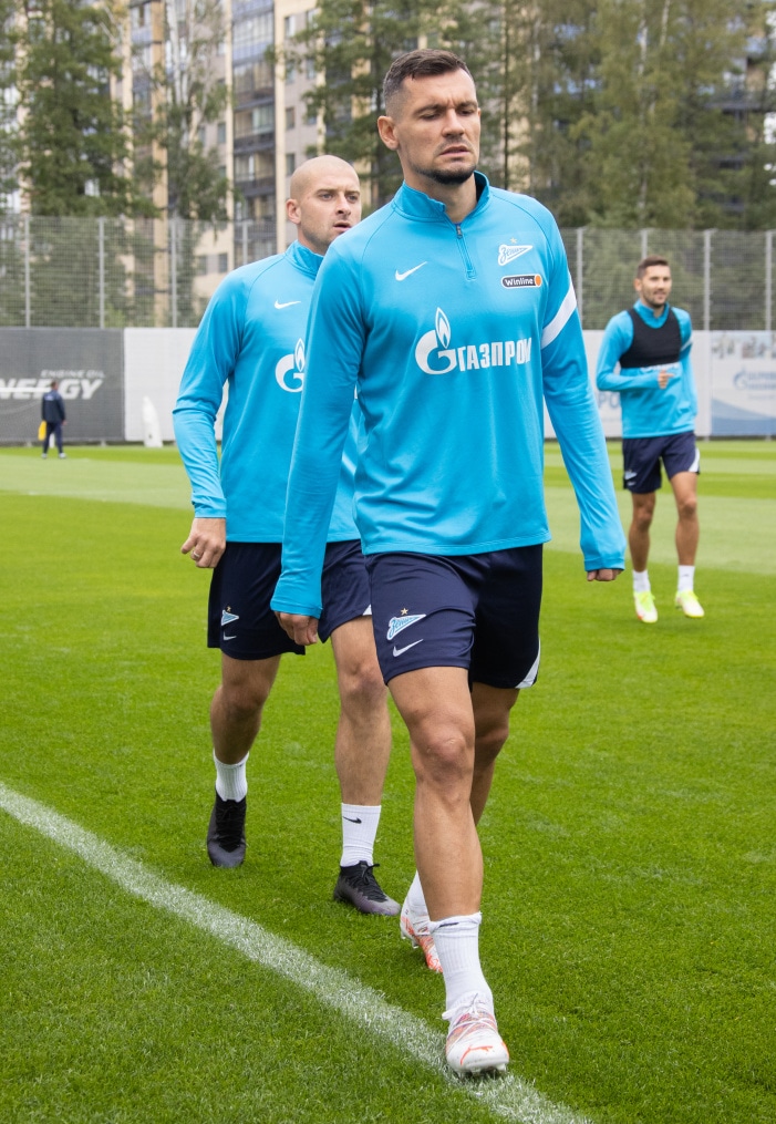 Тренировка «Зенита» перед матчем с ЦСКА