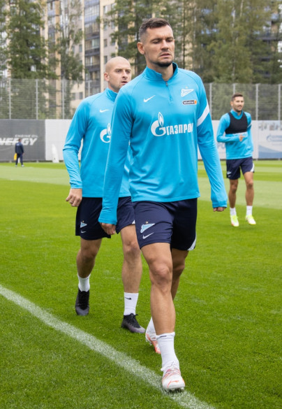 Тренировка «Зенита» перед матчем с ЦСКА