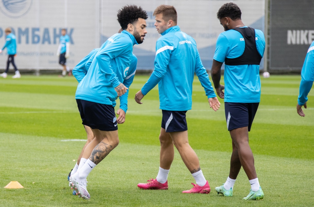 Тренировка «Зенита» перед матчем с ЦСКА