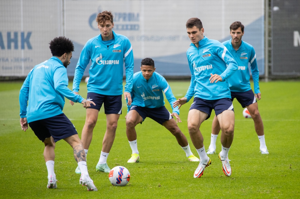 Тренировка «Зенита» перед матчем с ЦСКА