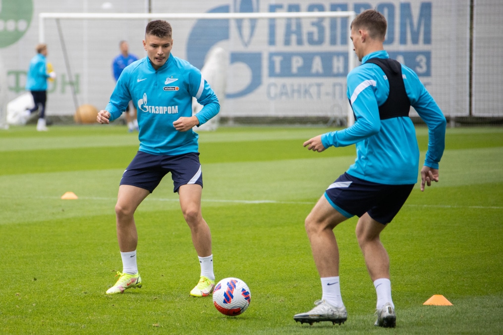 Тренировка «Зенита» перед матчем с ЦСКА