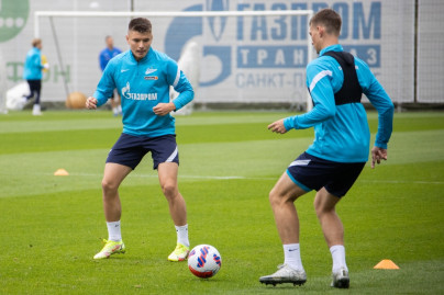 Тренировка «Зенита» перед матчем с ЦСКА