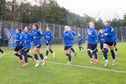 Тренировка женской команды «Зенит» перед матчем «Зенит» — «Краснодар»