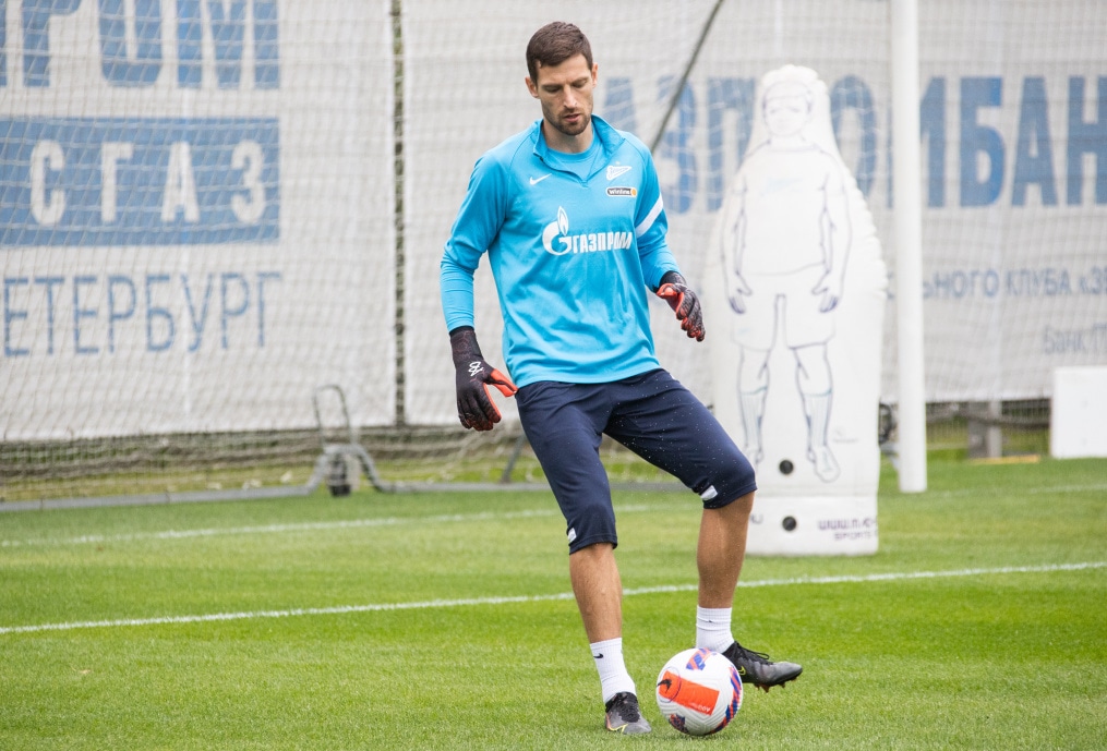 Тренировка «Зенита» перед матчем с «Ахматом»