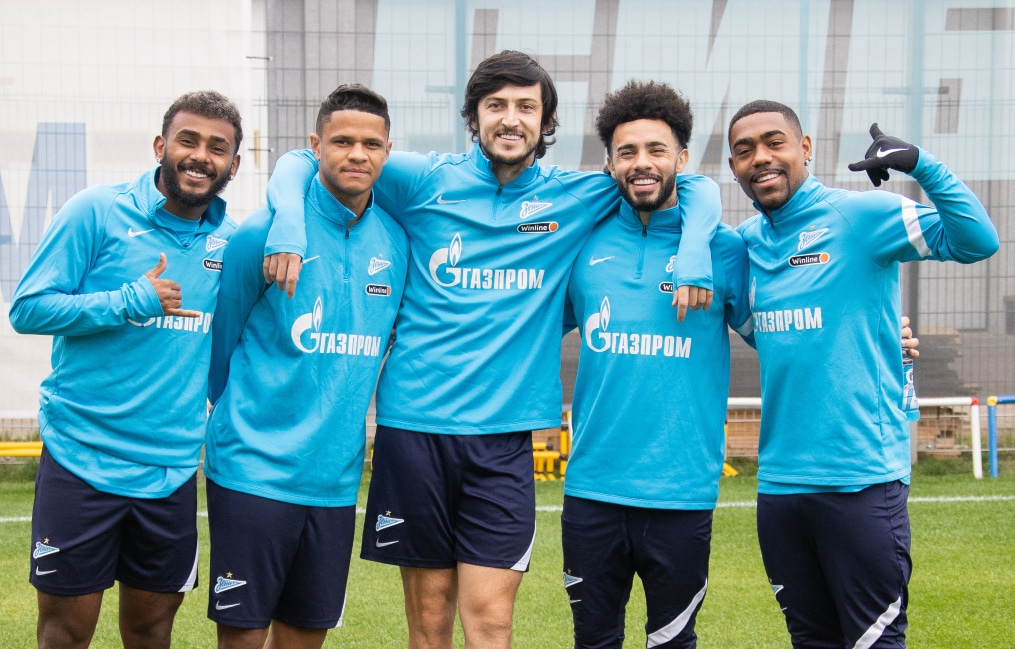 Тренировка «Зенита» перед матчем с «Ахматом»