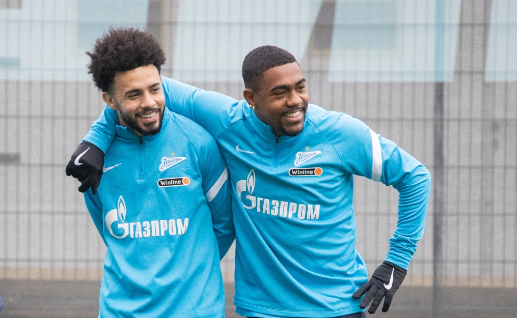 Тренировка «Зенита» перед матчем с «Ахматом»