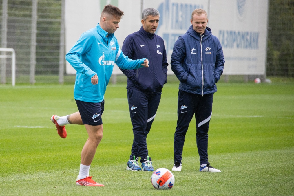 Тренировка «Зенита» перед матчем с «Ахматом»