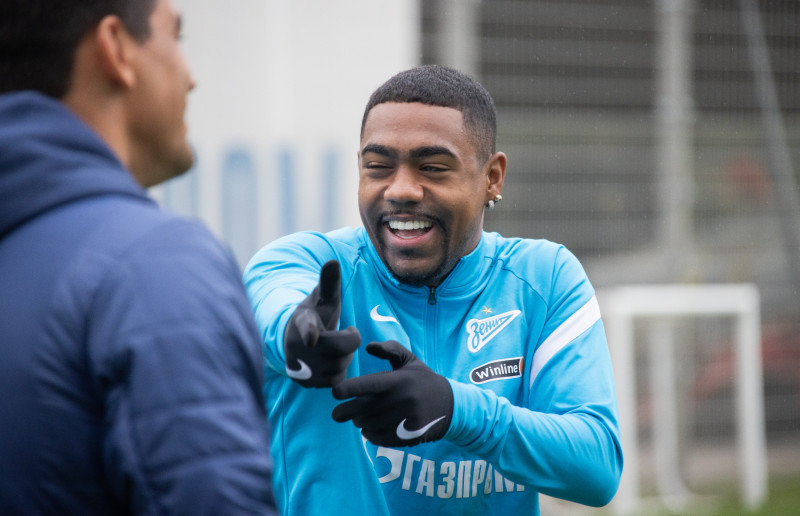 Тренировка «Зенита» перед матчем с «Ахматом»