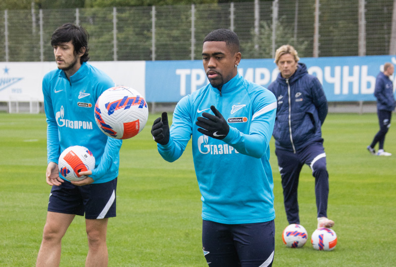 Тренировка «Зенита» перед матчем с «Ахматом»