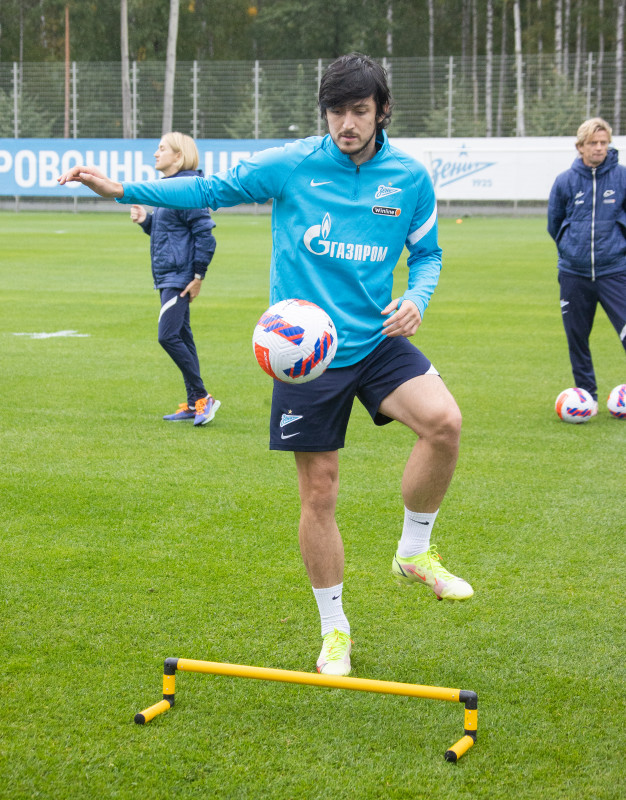 Тренировка «Зенита» перед матчем с «Ахматом»