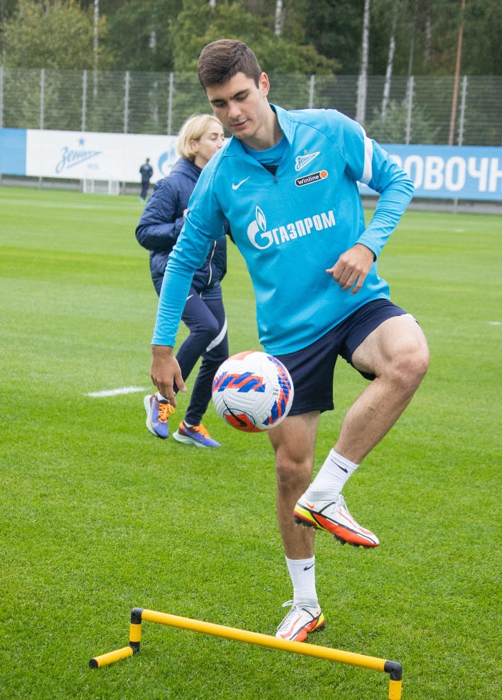 Тренировка «Зенита» перед матчем с «Ахматом»