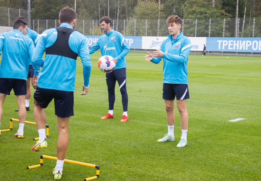 Тренировка «Зенита» перед матчем с «Ахматом»