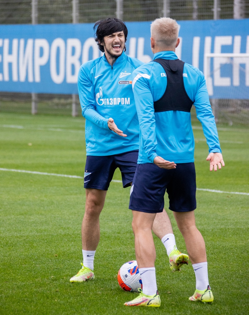 Тренировка «Зенита» перед матчем с «Ахматом»