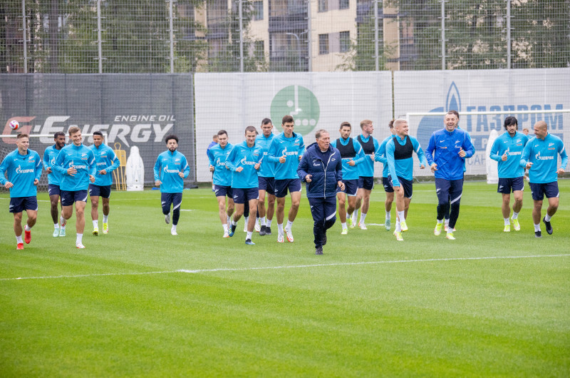 Тренировка «Зенита» перед матчем с «Ахматом»