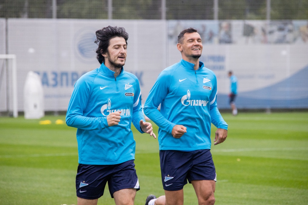 Тренировка «Зенита» перед матчем с «Ахматом»