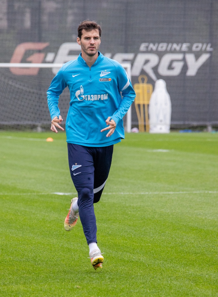Тренировка «Зенита» перед матчем с «Ахматом»