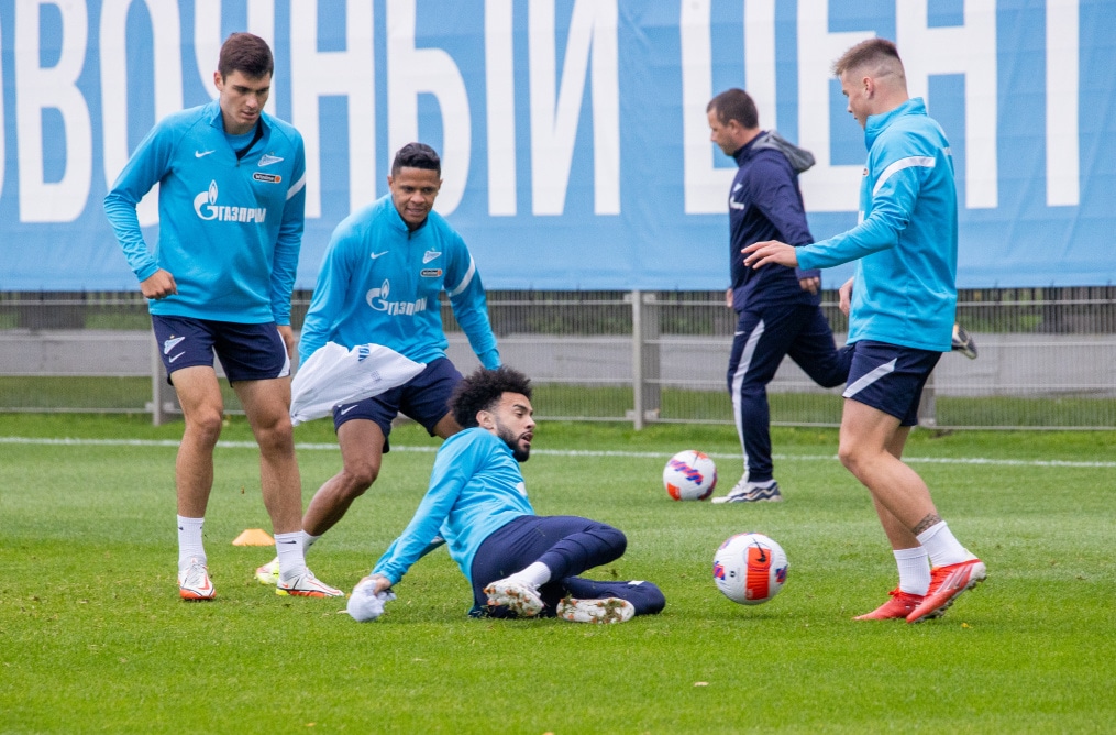 Тренировка «Зенита» перед матчем с «Ахматом»