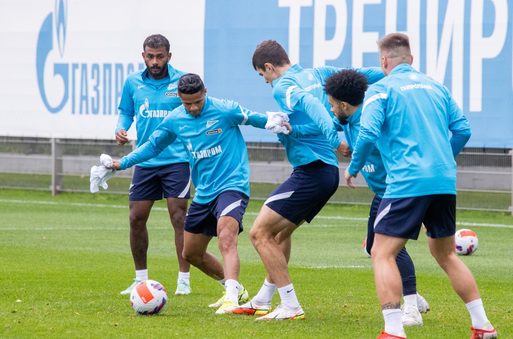 Тренировка «Зенита» перед матчем с «Ахматом»