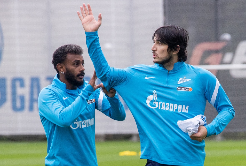Тренировка «Зенита» перед матчем с «Ахматом»