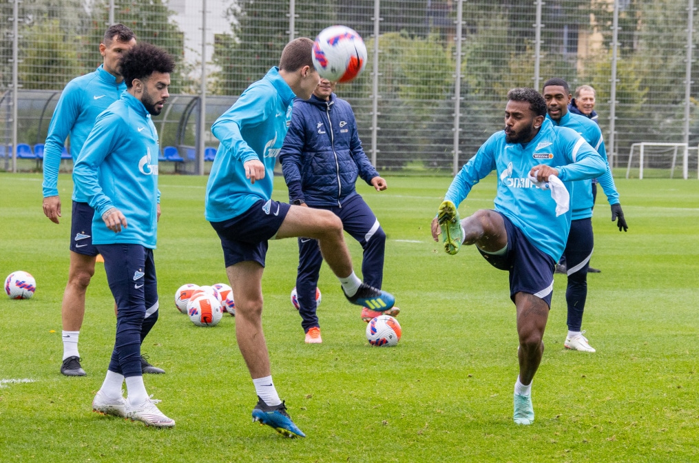 Тренировка «Зенита» перед матчем с «Ахматом»