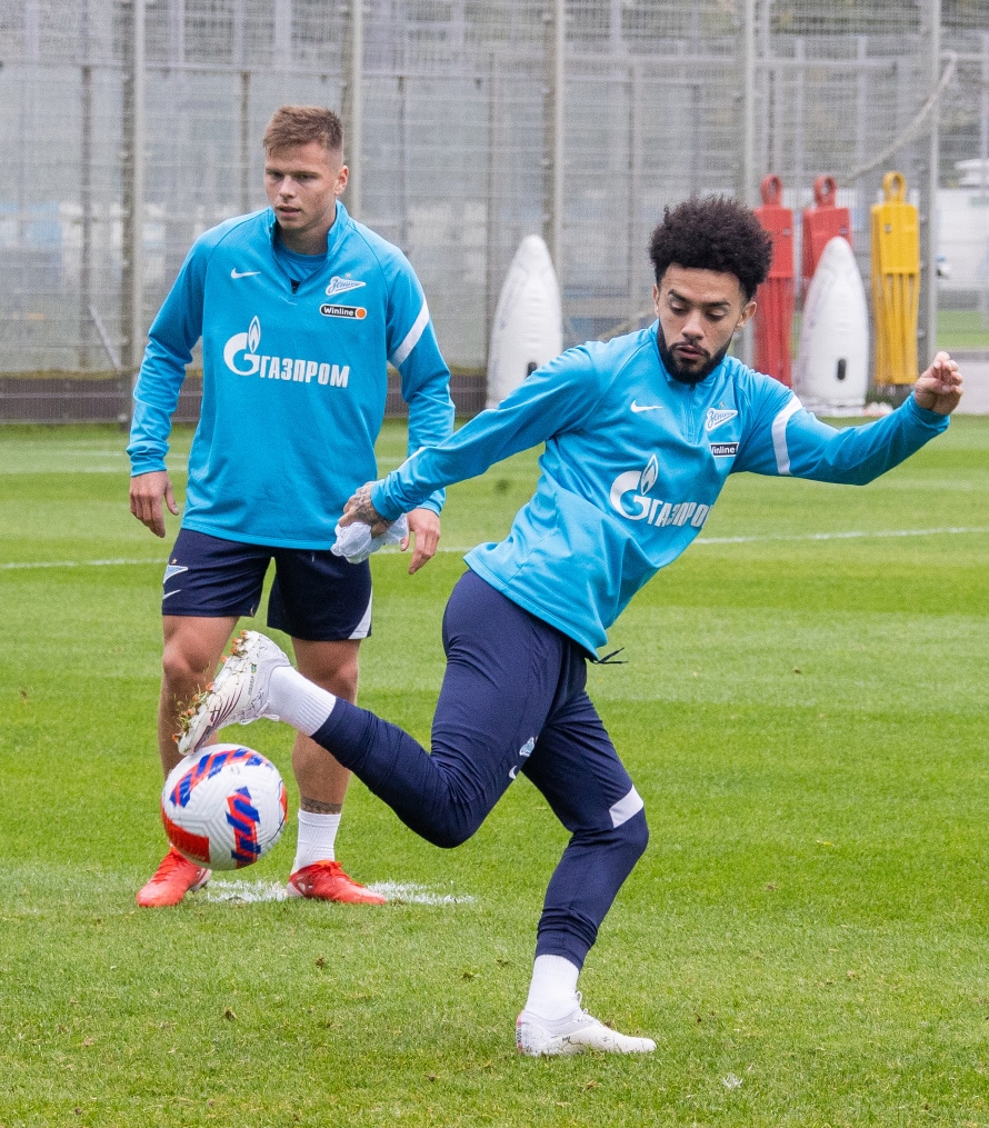 Тренировка «Зенита» перед матчем с «Ахматом»