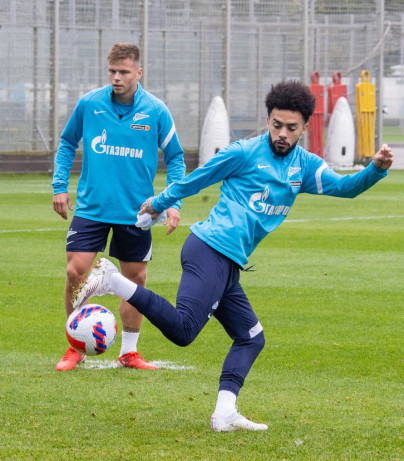 Тренировка «Зенита» перед матчем с «Ахматом»