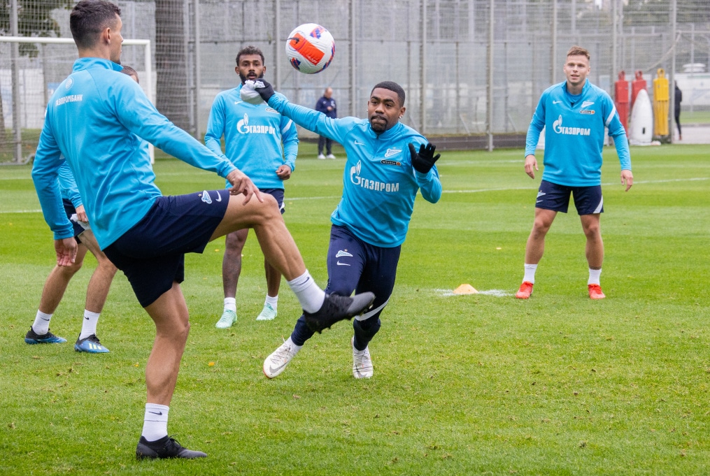 Тренировка «Зенита» перед матчем с «Ахматом»
