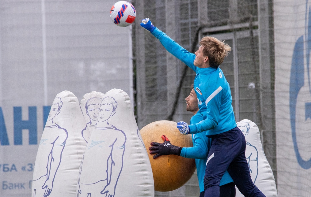 Тренировка «Зенита» перед матчем с «Ахматом»