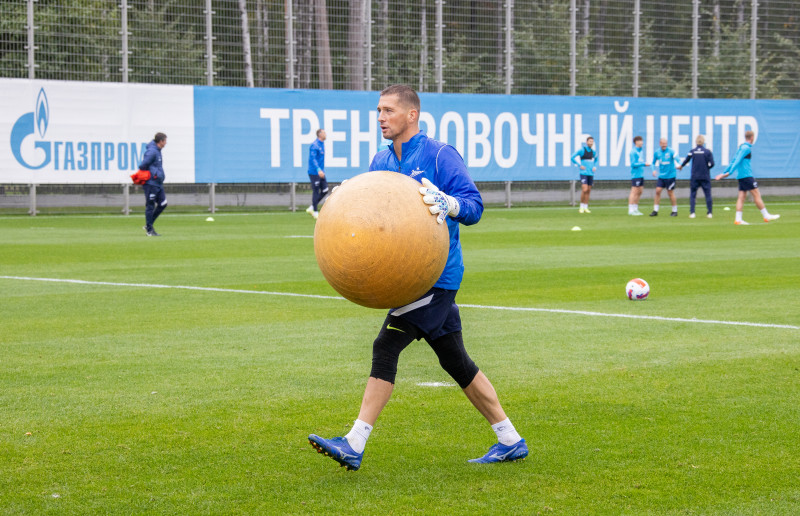 Тренировка «Зенита» перед матчем с «Ахматом»