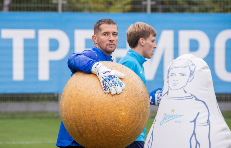Тренировка «Зенита» перед матчем с «Ахматом»