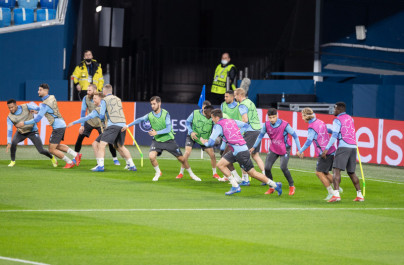 Тренировка «Мальмё» перед матчем с «Зенитом»