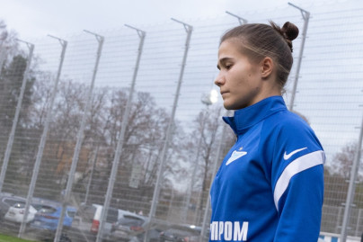 Тренировка женской команды «Зенит» перед матчем с «Рязань-ВДВ»