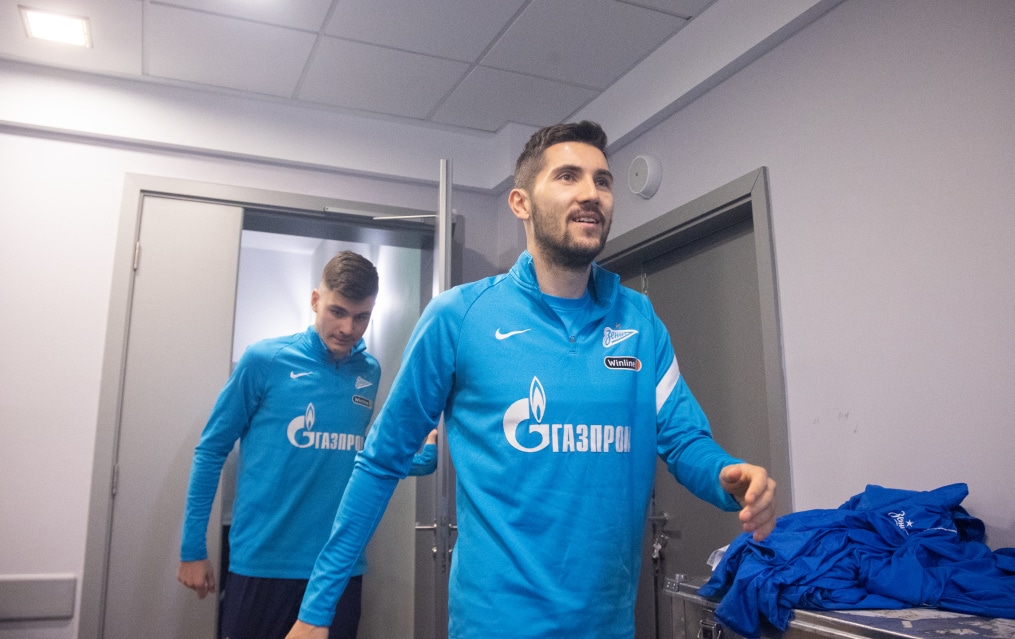 Тренировка «Зенита» перед матчем с ЦСКА