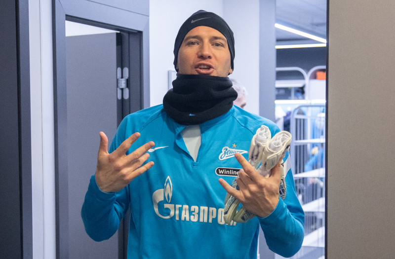 Тренировка «Зенита» перед матчем с ЦСКА