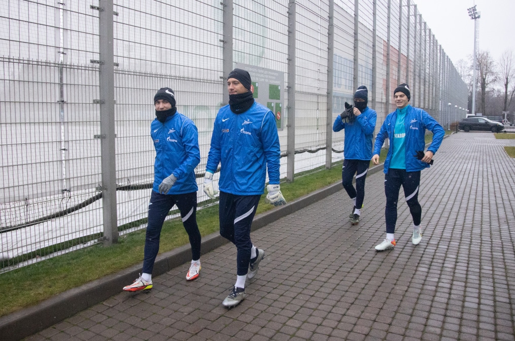 Тренировка «Зенита» перед матчем с ЦСКА