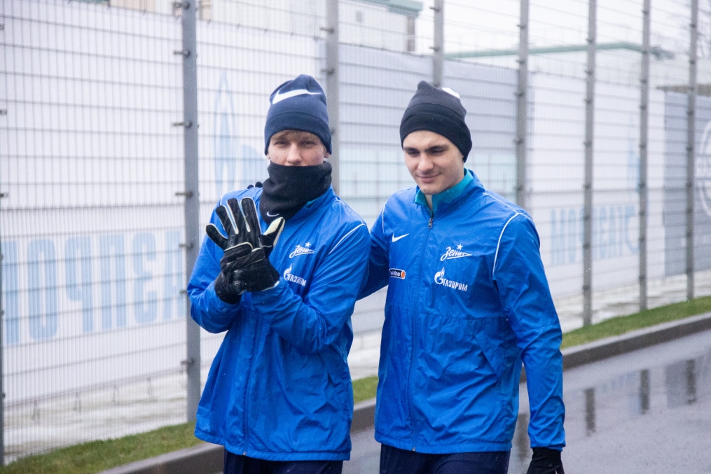 Тренировка «Зенита» перед матчем с ЦСКА