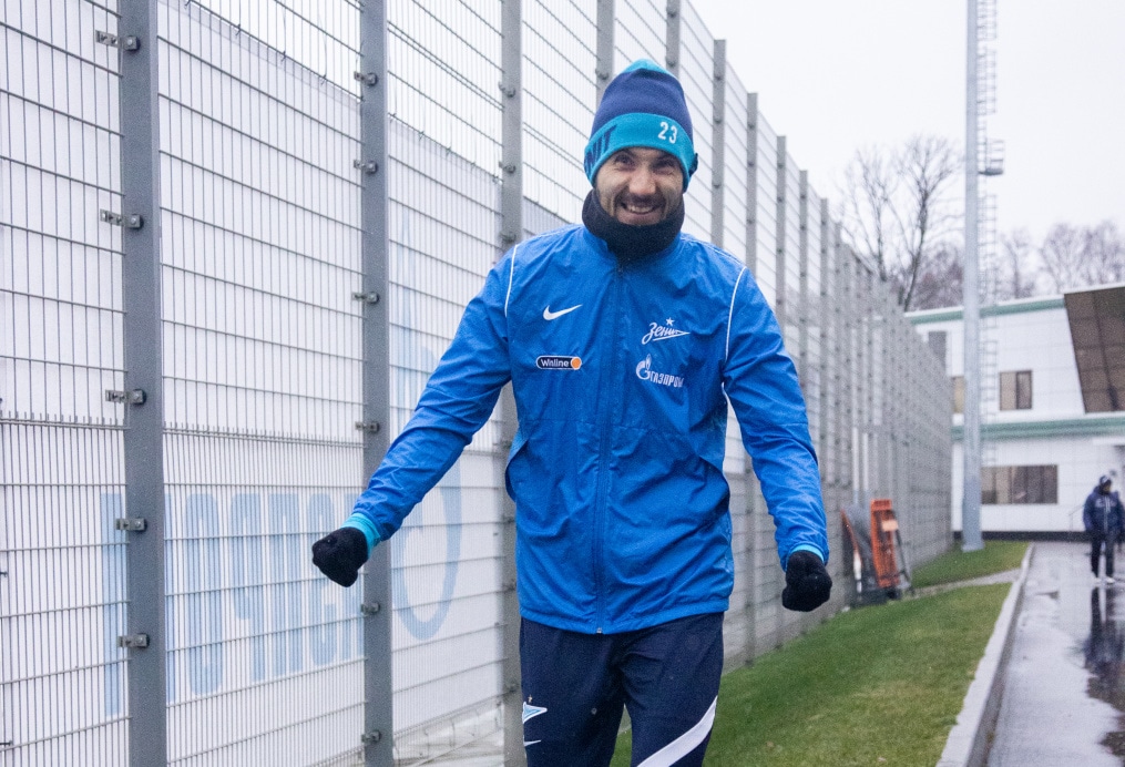 Тренировка «Зенита» перед матчем с ЦСКА